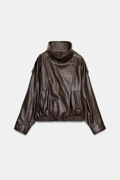 FAUX LEATHER JACKET
