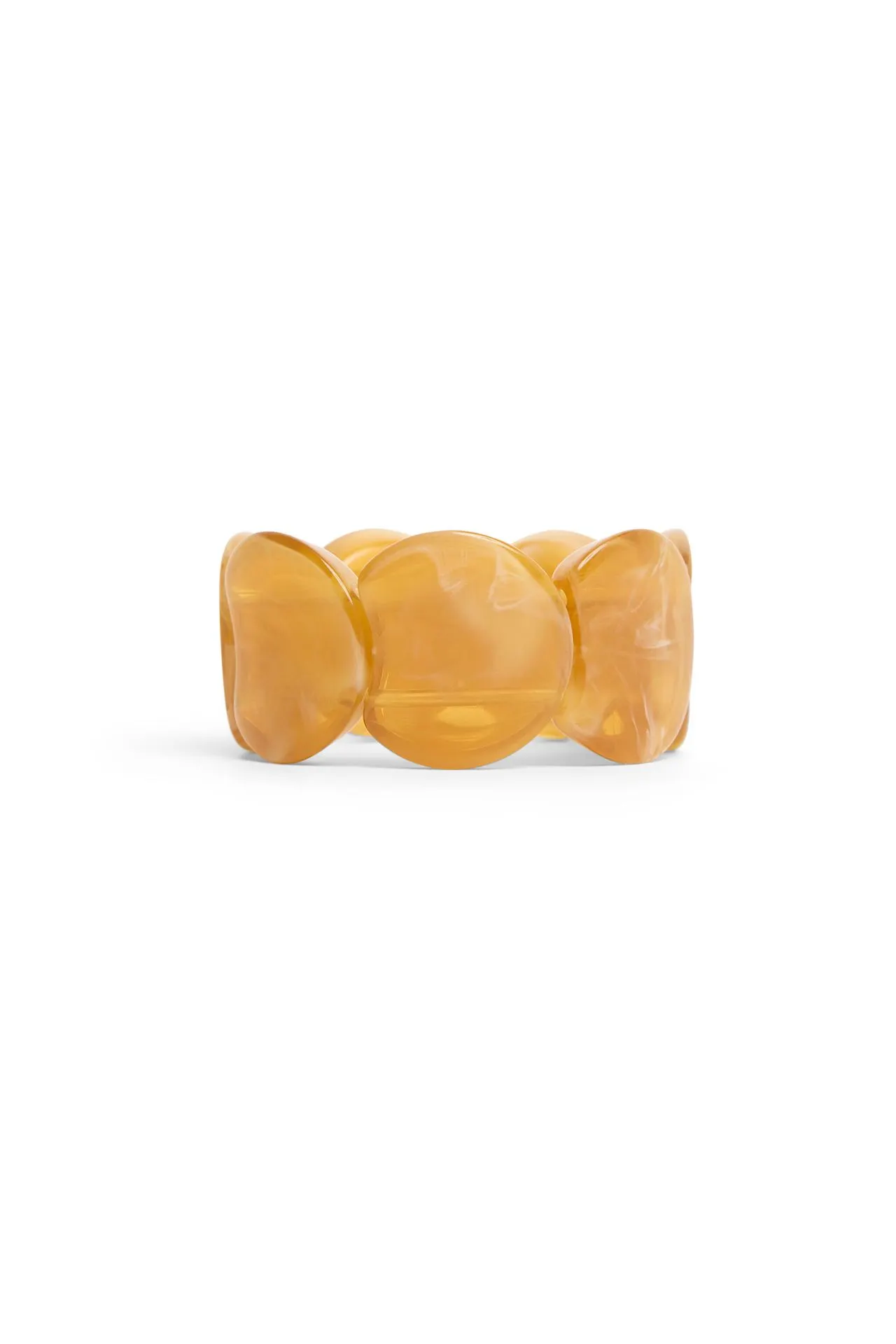 Gele kralen armband