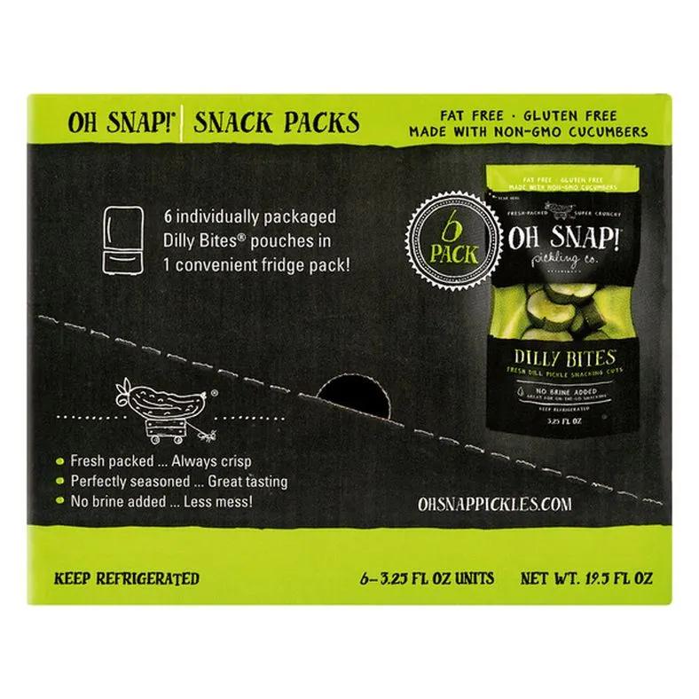 Oh Snap! Pickling Co. Dilly Bites 6 Pack