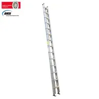 Escalera Certificada 5 a 10 m 28 P Extensión en Aluminio 136 kg Fanes