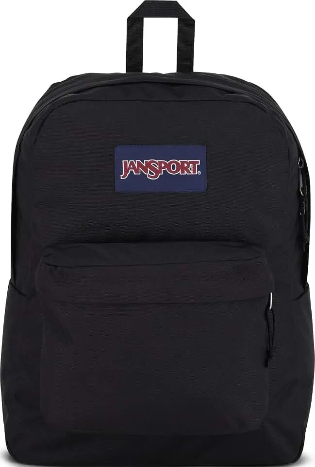 SuperBreak One Backpacks - Durable, Lightweight Bookbag with 1 Main Compartment, Front Utility Pocket with Built-in Organizer - Premium Backpack, Black