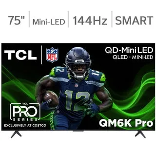 TCL 75" Class - QM6K Pro Series - 4K UHD QD-Mini LED Smart TV - Allstate 3-Year Protection Plan Bundle Included for 5 Years of Total Coverage*