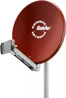CAS 80 Satelliten-Reflektor rot/braun