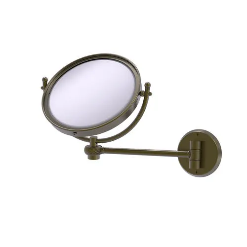 Allied Brass 8" Wall Mounted Magnifying Makeup Mirror with Twisted Accents