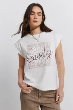Camiseta algodón bandana