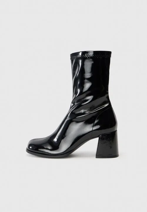 Even&Odd Wide Fit Boots med høye hæler - black