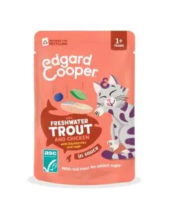 Edgard&Cooper Sauce pouche adult - Natvoer - Forel&Kip 85 g