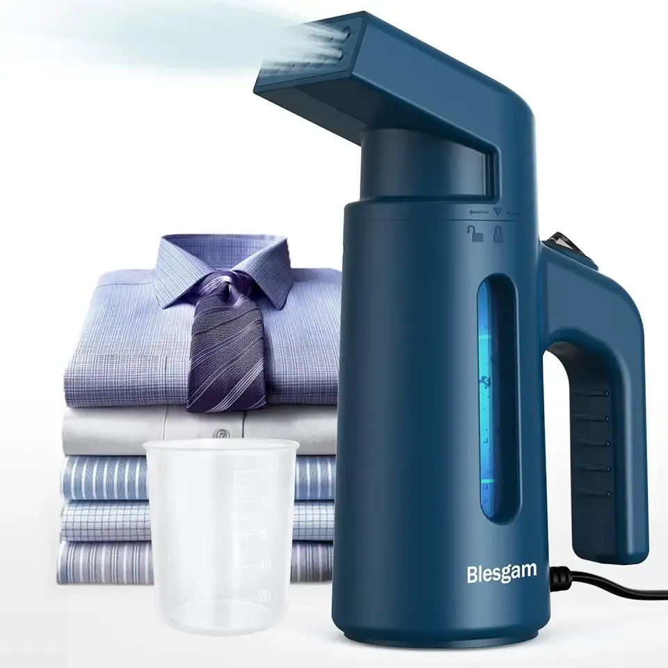 Steamer for Clothes 700W, Double Row Steam Clothes Steamer, 180ML Large Capacity Water Tank, 40S Fast Heat-up Garment steamer for Home and Office(GY168)