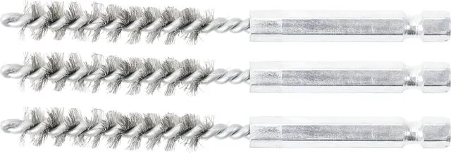Spazzola in acciaio | 9 mm | 6,3 mm (1/4") | 3 pz.