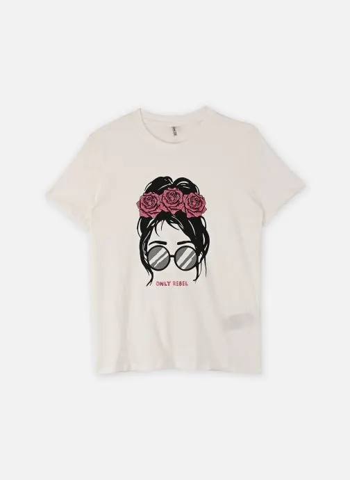 T-shirts met korte mouwen Kogemma Life Reg S/S Girl Top Fr Jrs meisjes wit