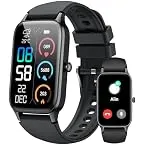 Smart Watch for Men Women, 1.57"HD Touch Screen Smartwatch Bluetooth Calls | New Fitness Tracker with 110+ Sport Modes, Heart Rate/SpO2/Sleep Monitor, IP68 Waterproof, Smartwatches for Android iOS Black