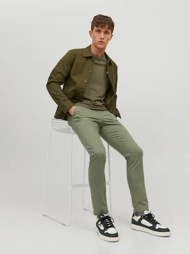 JACK AND JONES Marco Chino In Deep Lichen Green