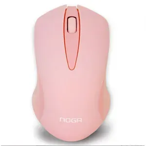 Mouse Inalámbrico Ergonómico Noganet NGM-680RS Rosa