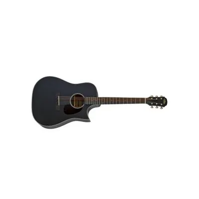 ARIA 111CE MATT BLACK DREADNOUGHT CW/ELECTRIC ACOUSTIC GUITAR (SPRUCE/MAHOGANY)