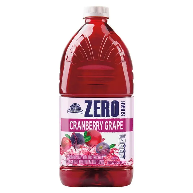 Nature's Nectar Zero Sugar Juice Cocktail CranGrape