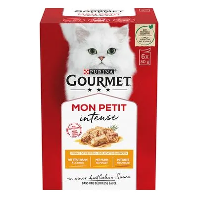 Gourmet Mon Petit pour chat : 18 x 50 g + 6 sachets offerts !