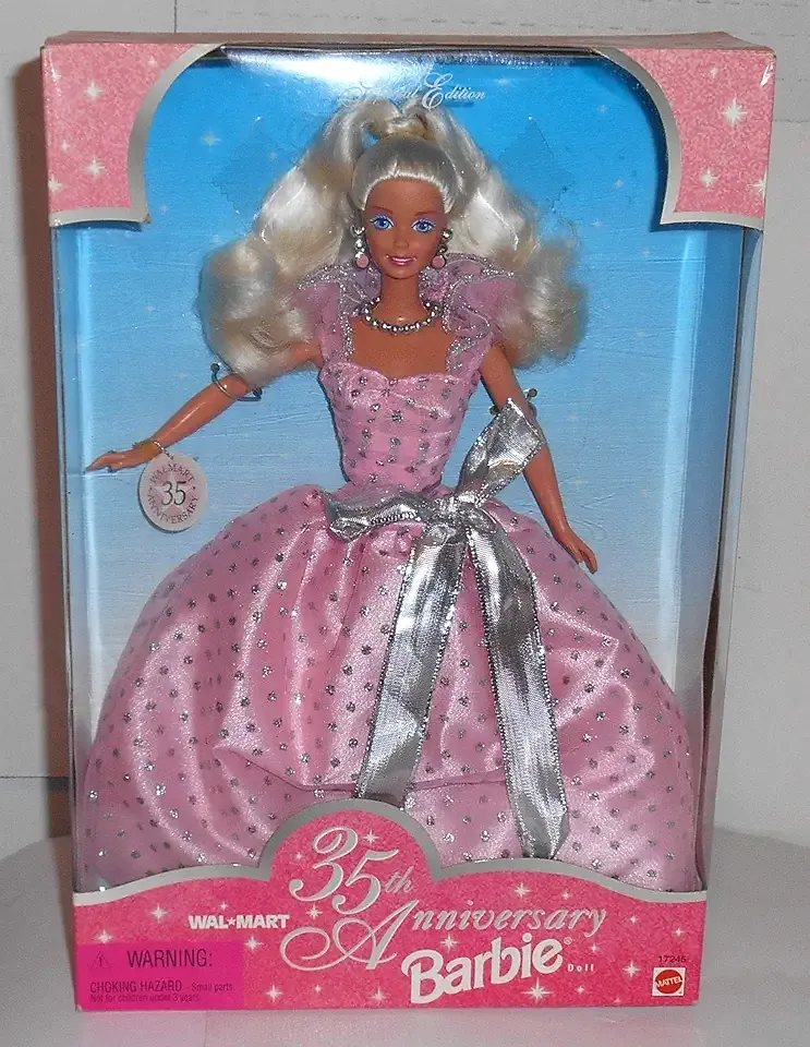 35th Anniversary Barbie Doll 1997 Walmart Special Edition