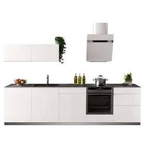 Cocina en kit DELINIA ID con altos TOKIO blanco brillo 3.00 m