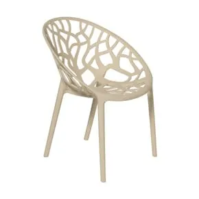 Stapelbare tuinstoel Palma - beige - 78.5x59.5x58 cm