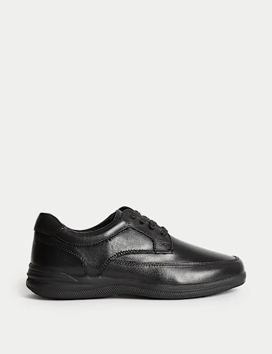 Elegante extraweite Lederschuhe