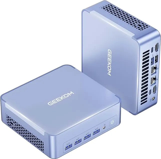 GEEKOM AX8 Max Silent Mini PC, Ryzen 7 8745HS, DDR5 16GB 1TB SSD | Radeon 780M, USB4.0(40Gbps), Dual 2.5GbE Lan…