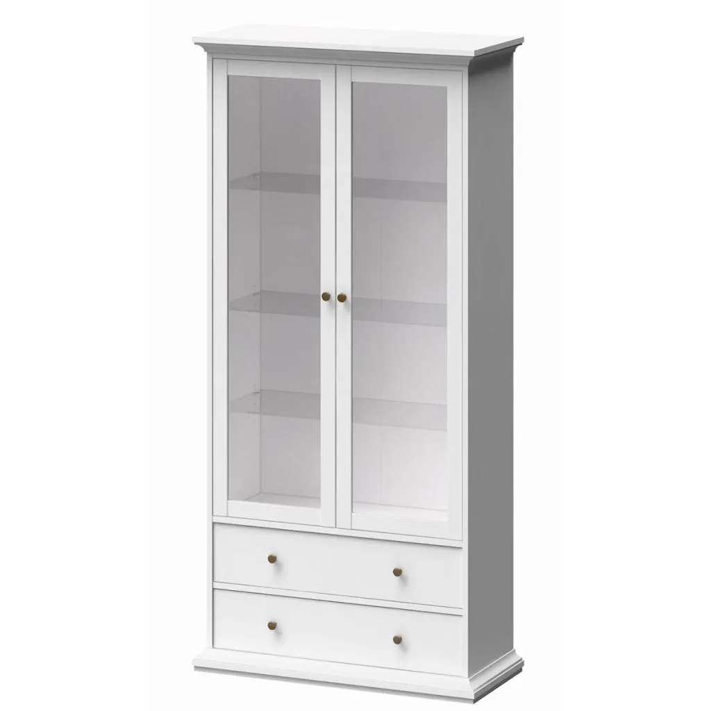 Elegante vitrina en color blanco