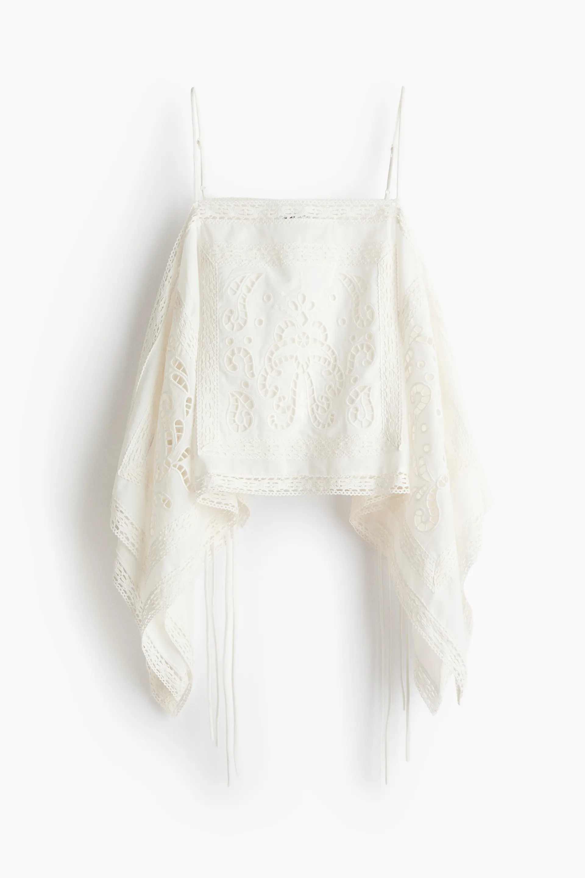 Broderie anglaise strappy top