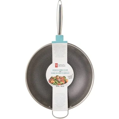Honeycomb-Clad Wok 13.3 in