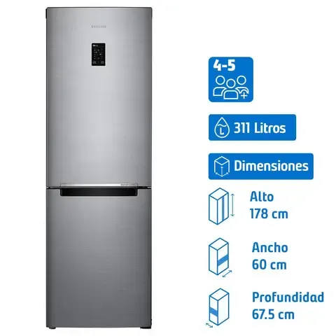 Refrigerador Bottom Freezer No Frost 311 Litros RB31K3210S9/ZS