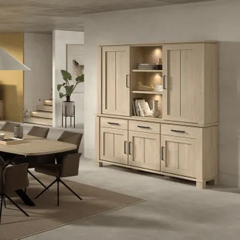 Opzetkast 2D/Nis BELMONTE Brushed Sand Oak B199