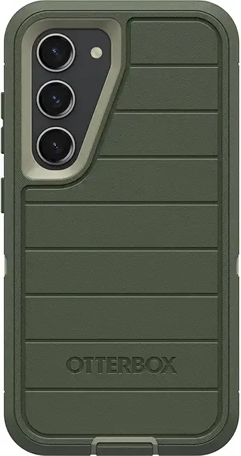 OtterBox Galaxy S23 (Only) - Defender Series Case - Lichen The Trek (Green), Rugged & Durable - with Port Protection - Case Only - Microbial Defense Protection - Non-Retail Packaging
