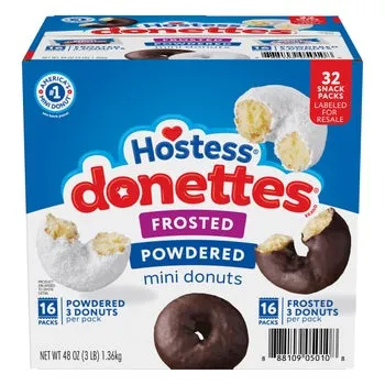 Hostess Donettes, Variety Pack, 1.52 oz, 32-count
