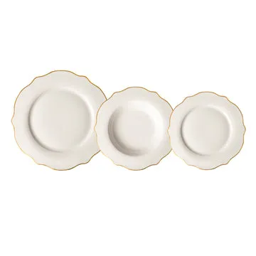 Servizio di piatti Lyanna in New Bone Chine 18 pezzi