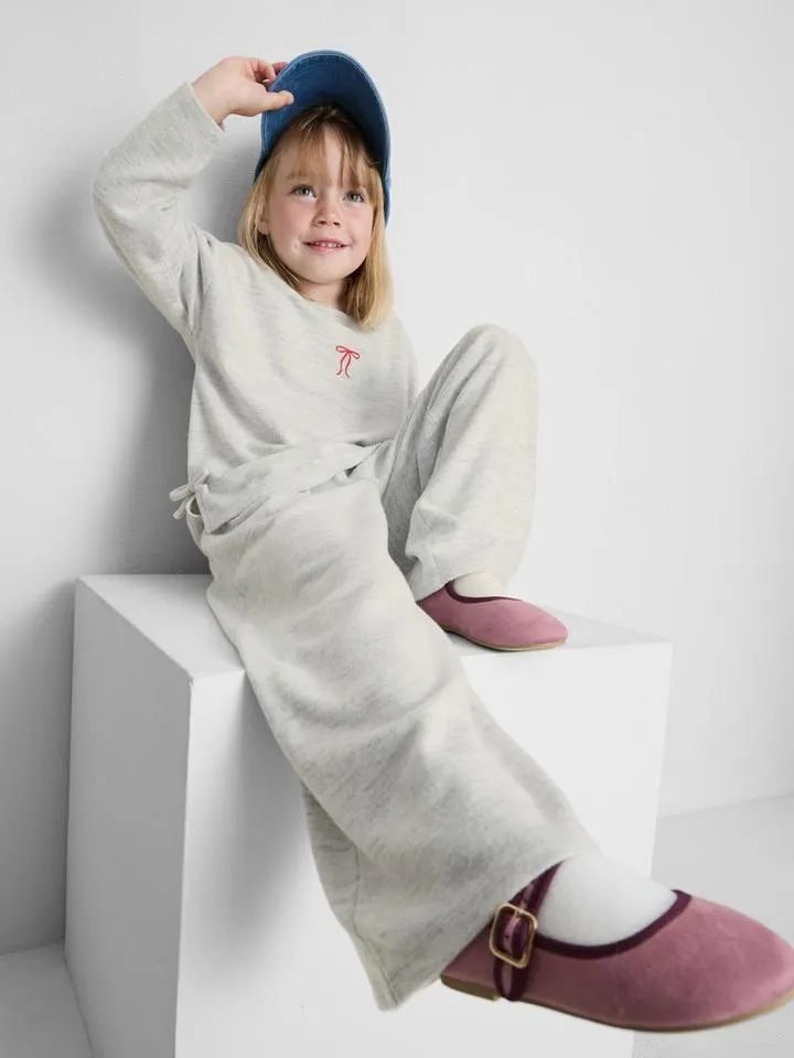 1–9 ans | Sweat-shirt à nœud et bas de jogging