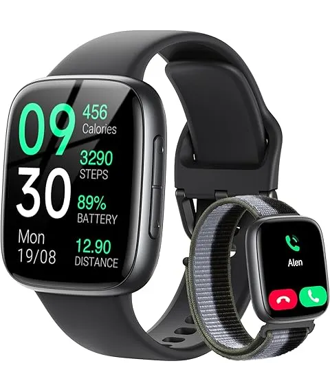 Fitpolo Smart Watch, 1.85" AMOLED Fitness…