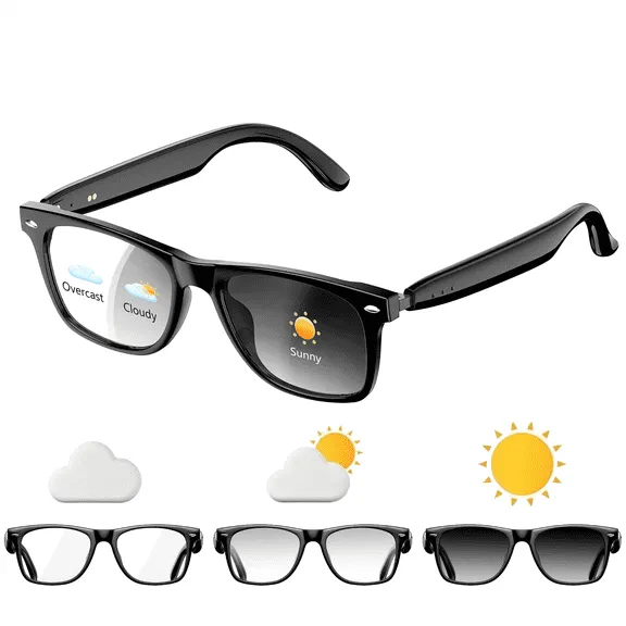 Best seller LUOMATE Smart Bluetooth Glasses with Photochromic Lenses for Men and Women - UV/Blue Light Protection, Voice Assistant, Hands-Free Calls, Music Playback, Lightweight for Business & Travel $45.99 Was $199.99