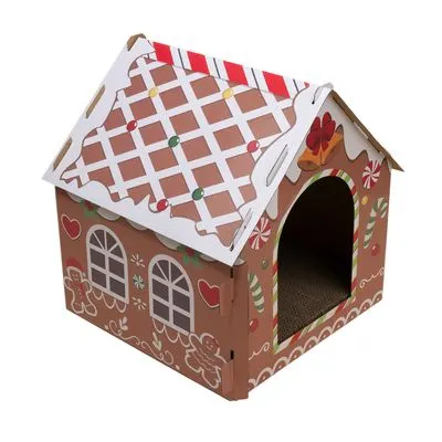 TIAKI Maison en pain d'épice pour chat