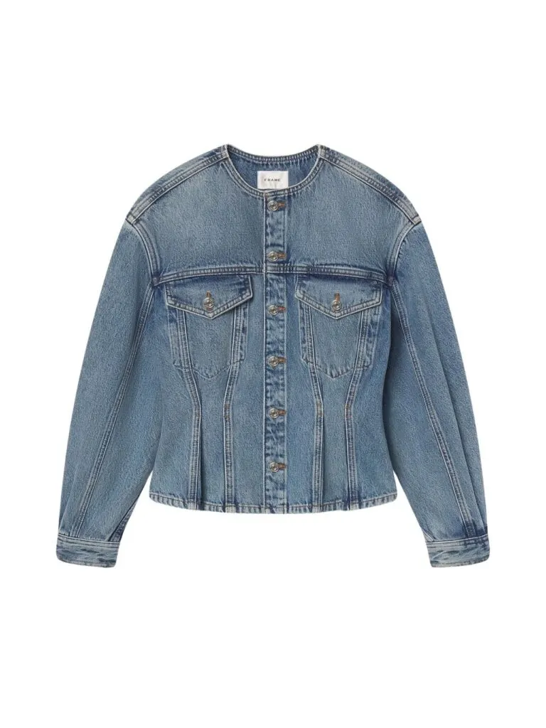 The Nipped Collarless Jacket - Umbria