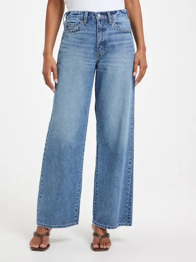 Just Jeans Originals Stevie Adjustable Waist Wide Leg Jeans