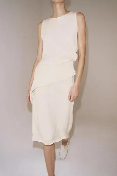 ASYMMETRIC FLOWING SKIRT