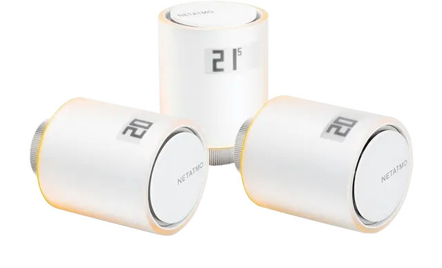 Pack 3 válvulas termostáticas inteligentes NETATMO