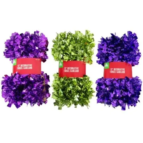 Enchanted Forest® 12' Boa Decorative Tinsel Garland - Assorted Styles
