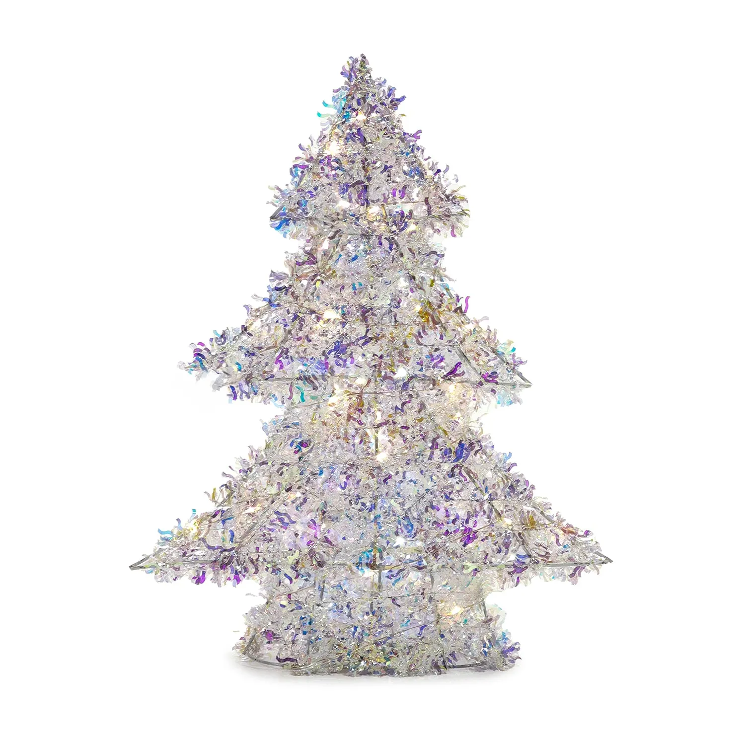 Alberello Luminoso 25 LED Bianco Caldo h40 cm