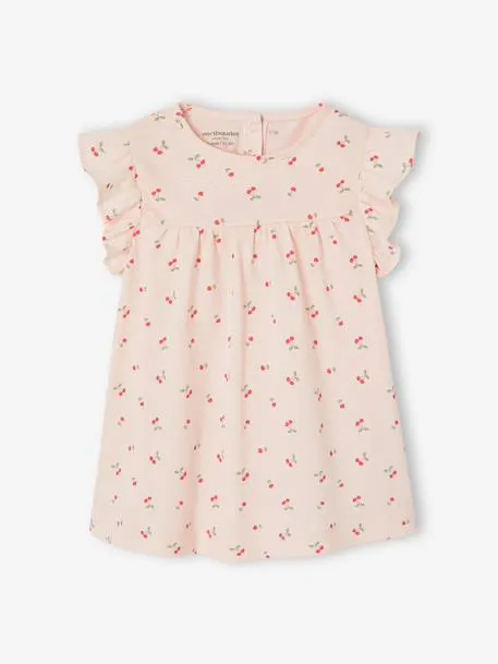 Robe bébé en jersey BASICS - rose
