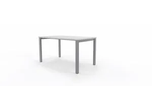 Mesa de escritorio de melamina Nova Plus blanco de 74x140x60cm
