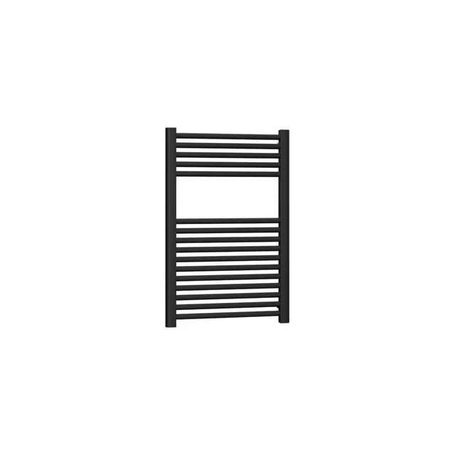 Termoarredo bagno 77x50 cm interasse 450 mm nero serie Opera