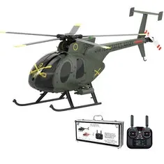 Eachine E220S MD500 2.4G 9CH GPS Optical Flow Localization TOF LiDAR Altitude Hold Dual Brushless Motor 1:16 Scale Flybarless RC Helicopter RTF