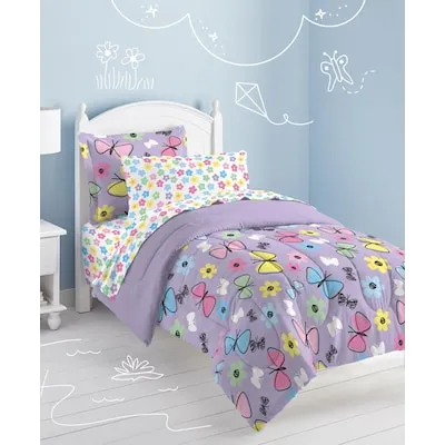 Dream Factory Sweet Butterfly 5 MULTI Comforter Set