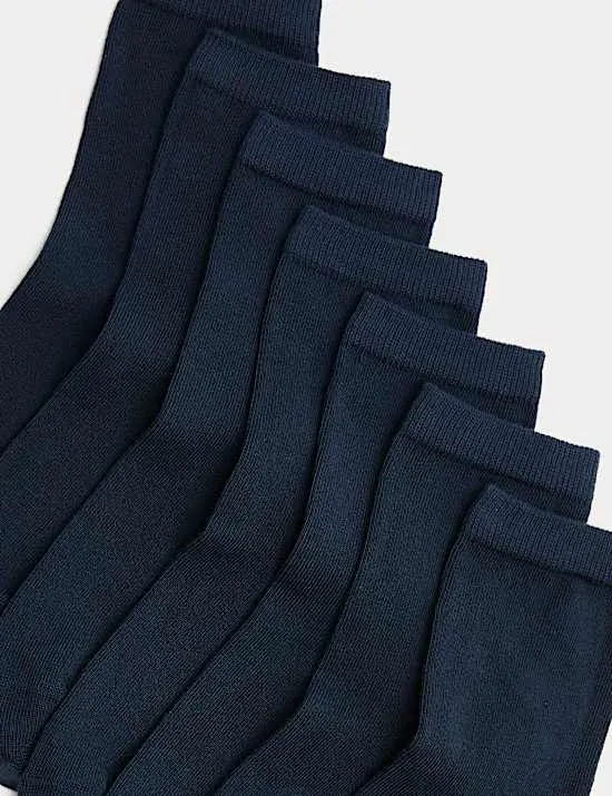 7 Pack of Ankle School Socks