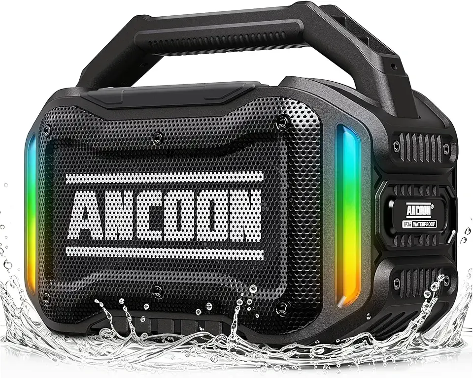 ANCOON Speakers Bluetooth Wireless: 80W(Peak) Loud Speaker with Bass